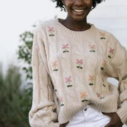 In Loom Clothing Melrose Embroidered Sweater