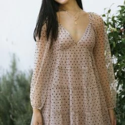 Storia Lynette Dotted Mini Dress Clothing