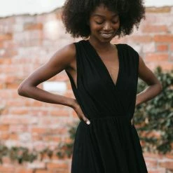 Final Touch Sia Crinkled Surplice Romper