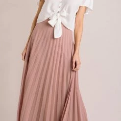Aakaa Bridal Simone Pleated Maxi Skirt