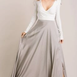 Lucy Paris Petite Rosalie Flowy Maxi Skirt