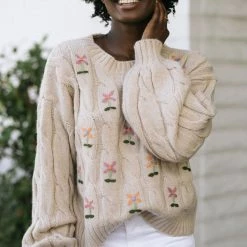 In Loom Clothing Melrose Embroidered Sweater