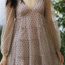 Storia Lynette Dotted Mini Dress Clothing