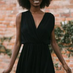 Final Touch Sia Crinkled Surplice Romper