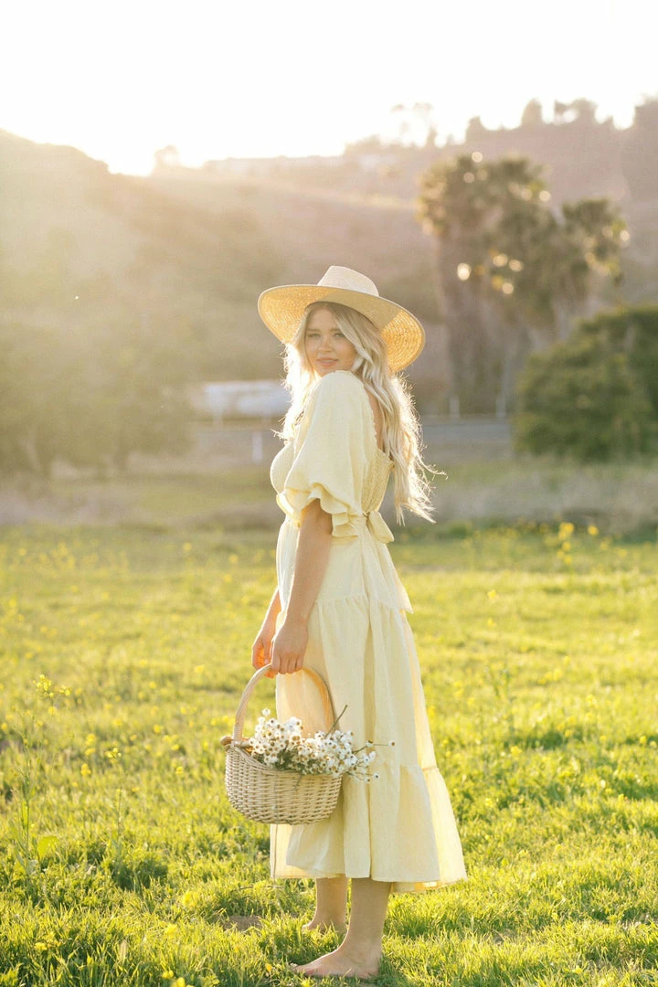 & Merci Best Sellers Paige Puff Sleeve Tiered Midi Dress