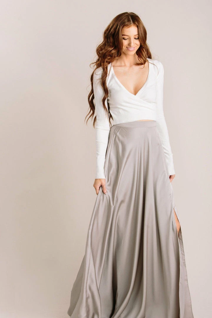 Lucy Paris Petite Rosalie Flowy Maxi Skirt