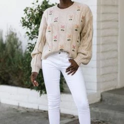 In Loom Clothing Melrose Embroidered Sweater