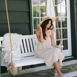 Le Lis Fernanda Smocked Midi Dress