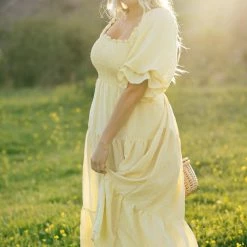 & Merci Best Sellers Paige Puff Sleeve Tiered Midi Dress