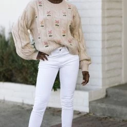In Loom Clothing Melrose Embroidered Sweater