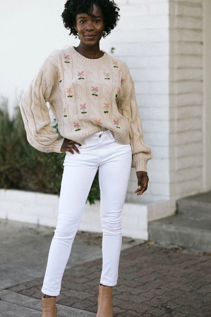 In Loom Clothing Melrose Embroidered Sweater