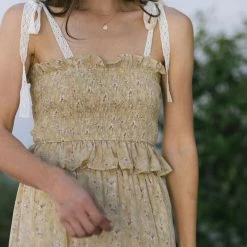 Emory Park Eliza Tie Shoulder Top Clothing