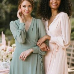 Morning Lavender Best Sellers Chloe Wrap Maxi Dress