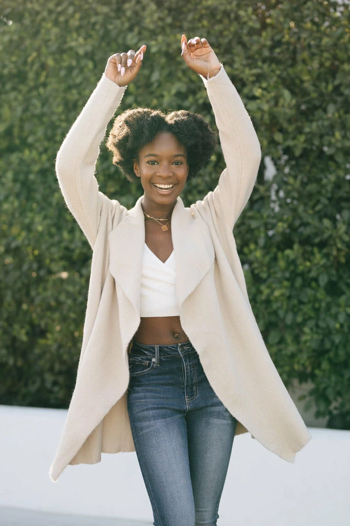 In Loom Spencer Lapel Knit Cardigan