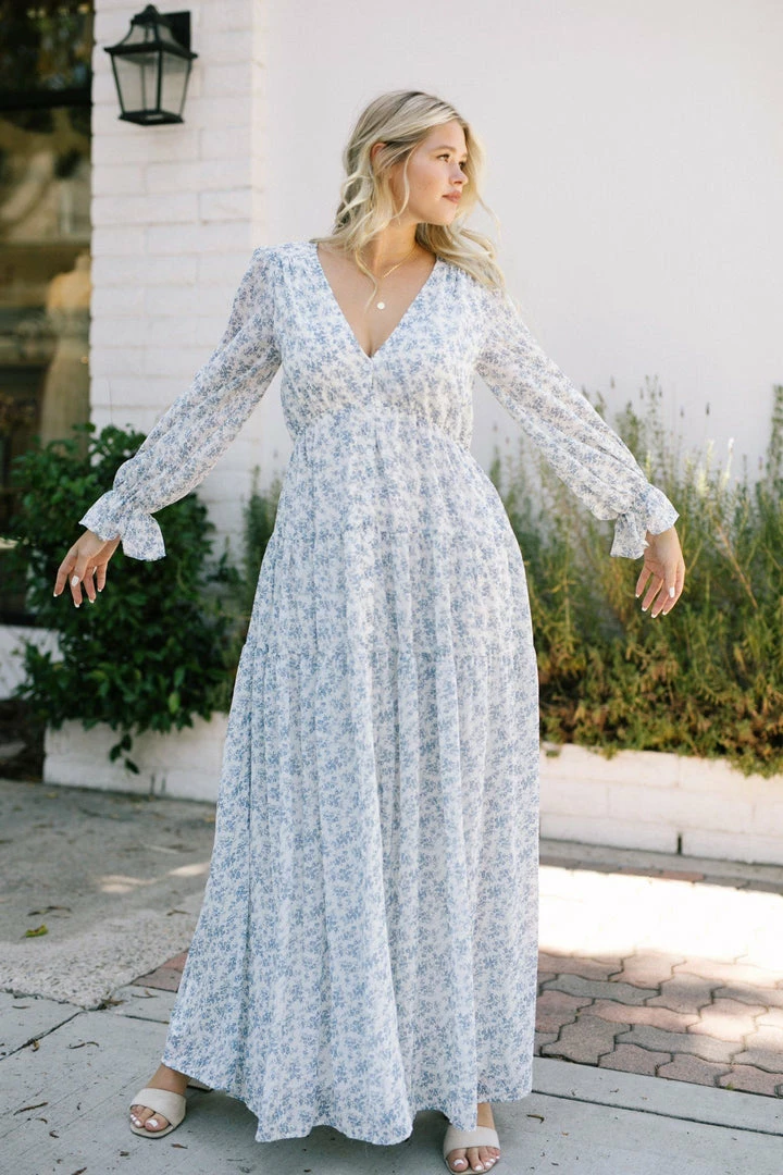 Aakaa Best Sellers Kelsey Long Sleeve Maxi Dress