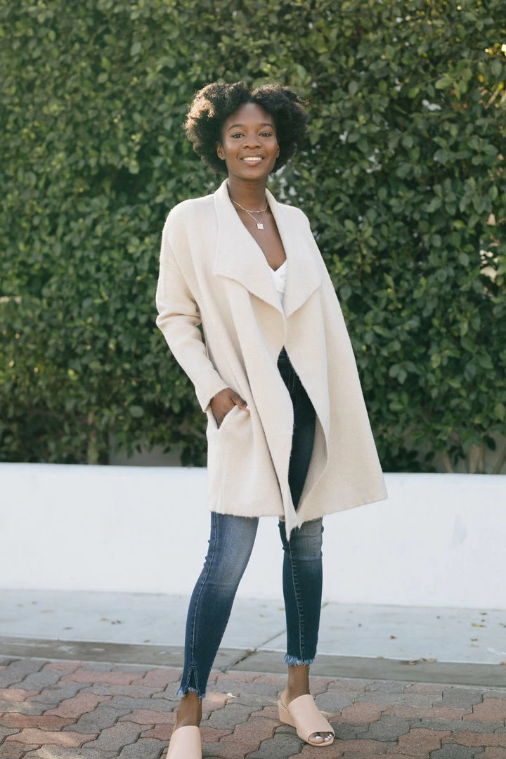 In Loom Spencer Lapel Knit Cardigan