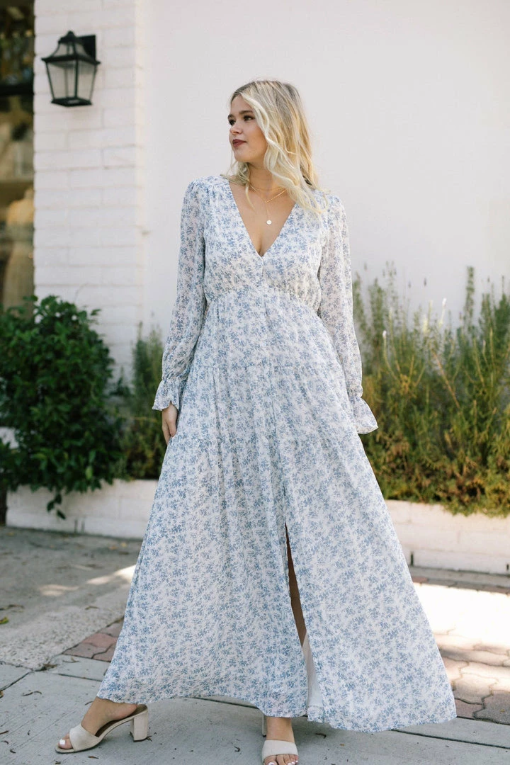 Aakaa Best Sellers Kelsey Long Sleeve Maxi Dress