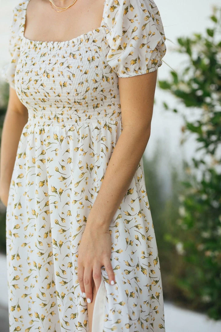 Sundayup Clarissa Puff Sleeve Midi Dress Best Sellers