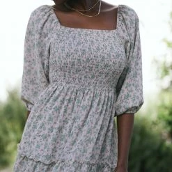 Mikarose Tammy Smocked Midi Dress