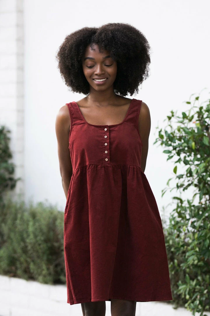 Wishlist Clothing Hayden Corduroy Babydoll Dress