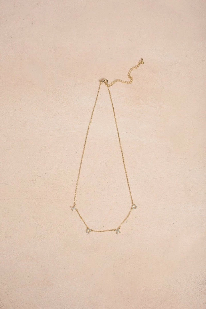 Fame Liv XOXO Crystal Necklace