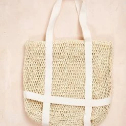 Fame Carolyn Raffia Hat Tote