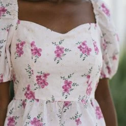 Fore Collection Lottie Sweetheart Peplum Top Work Essentials