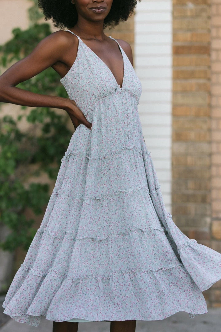 Storia Maternity Friendly Beth V-Neck Cami Dress