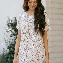 Space 46 Bridal Evie Lace Shift Dress
