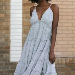 Storia Maternity Friendly Beth V-Neck Cami Dress