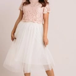 Esley Collection Eloise Tulle Midi Skirt Bridal