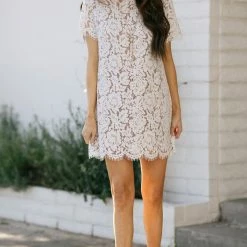 Space 46 Bridal Evie Lace Shift Dress