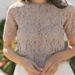 Space 46 Georgia Cropped Lace Top