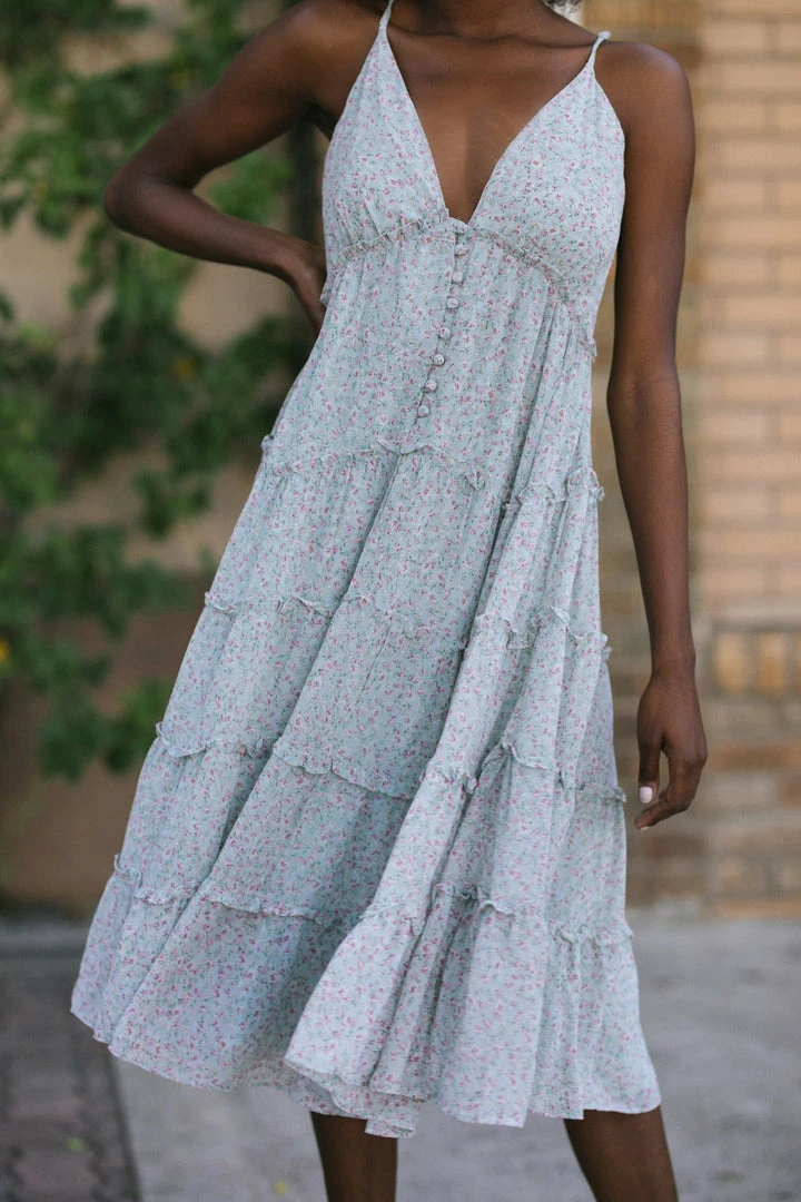 Storia Maternity Friendly Beth V-Neck Cami Dress