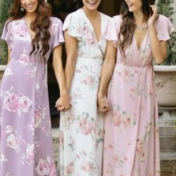 Everly Charlotte Floral Wrap Maxi Dress
