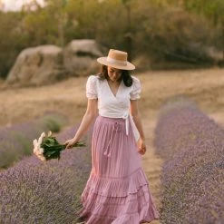 In Loom Maternity Friendly Lilian Tiered Tassel Maxi Skirt