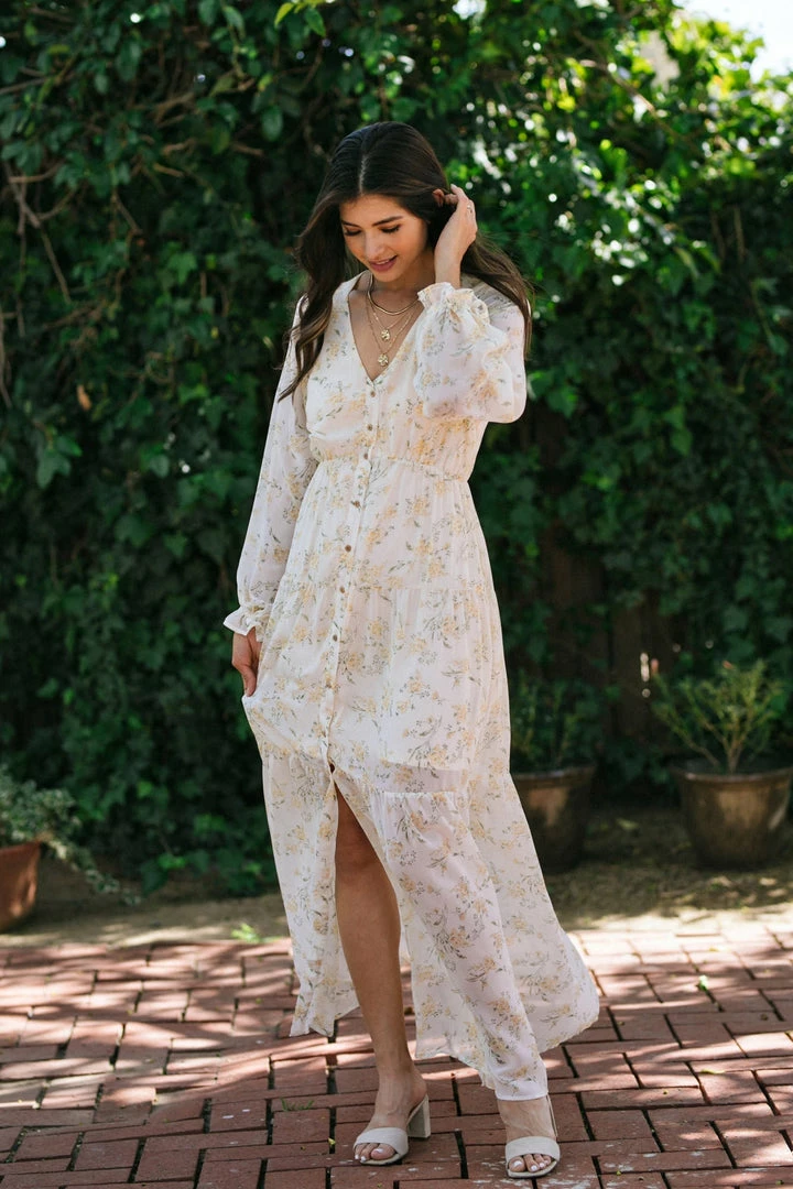 Wishlist Lenora V-Neck Maxi Dress Maternity Friendly