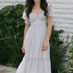 In Loom Maternity Friendly Maude Sweetheart Midi Dress