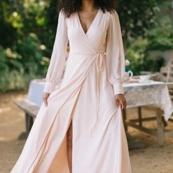 Morning Lavender Best Sellers Chloe Wrap Maxi Dress