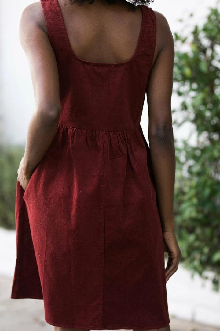 Wishlist Clothing Hayden Corduroy Babydoll Dress