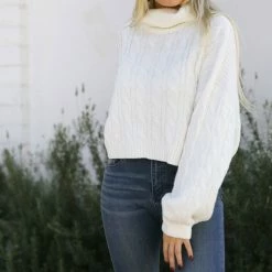 Style Melody Clothing Margot Cable Knit Sweater