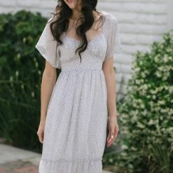 In Loom Maternity Friendly Maude Sweetheart Midi Dress