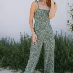 Audrey 3+1 Gillian Tie Shoulder Jumpsuit Clothing
