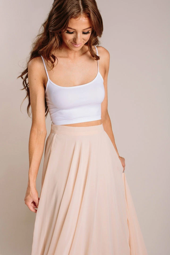 Dynamic Bridal Amy Cropped Seamless Cami