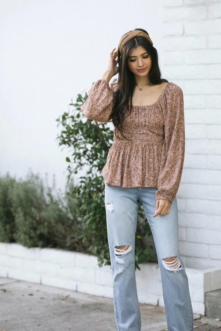 Blue B Clothing Marion Puff Sleeve Blouse