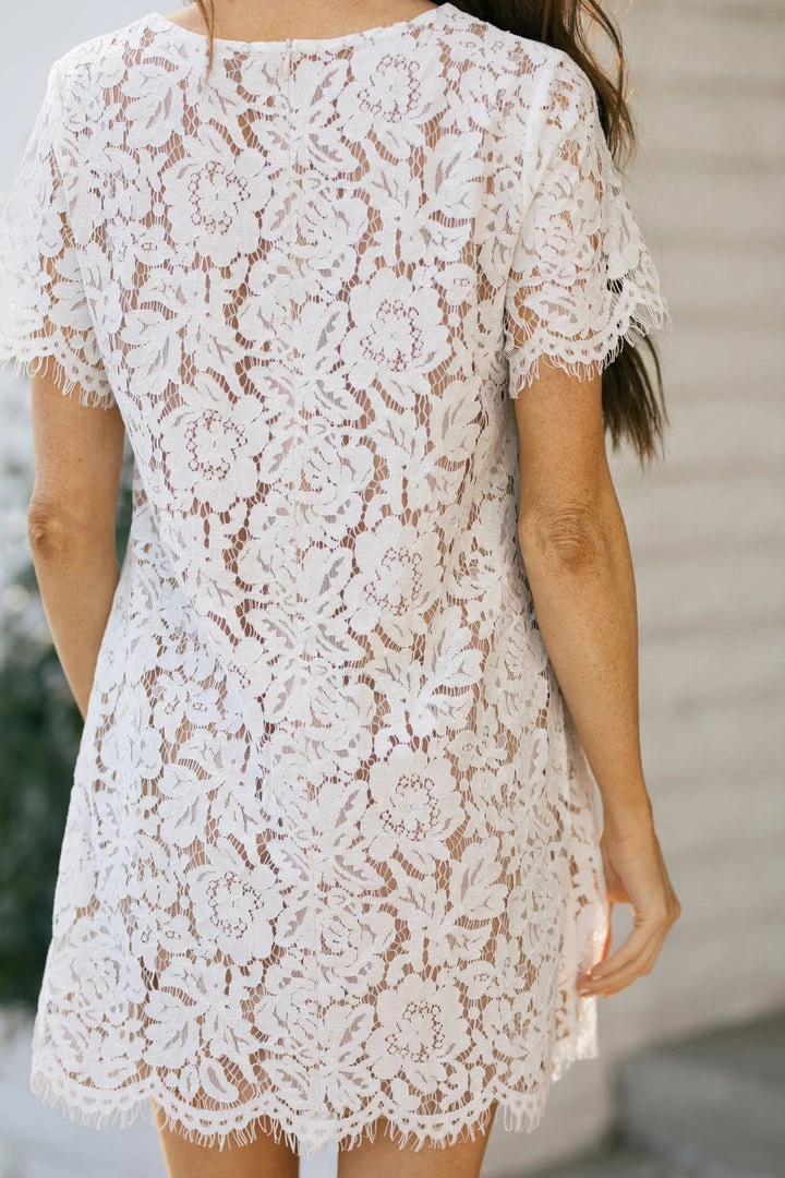 Space 46 Bridal Evie Lace Shift Dress