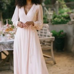 Morning Lavender Best Sellers Chloe Wrap Maxi Dress