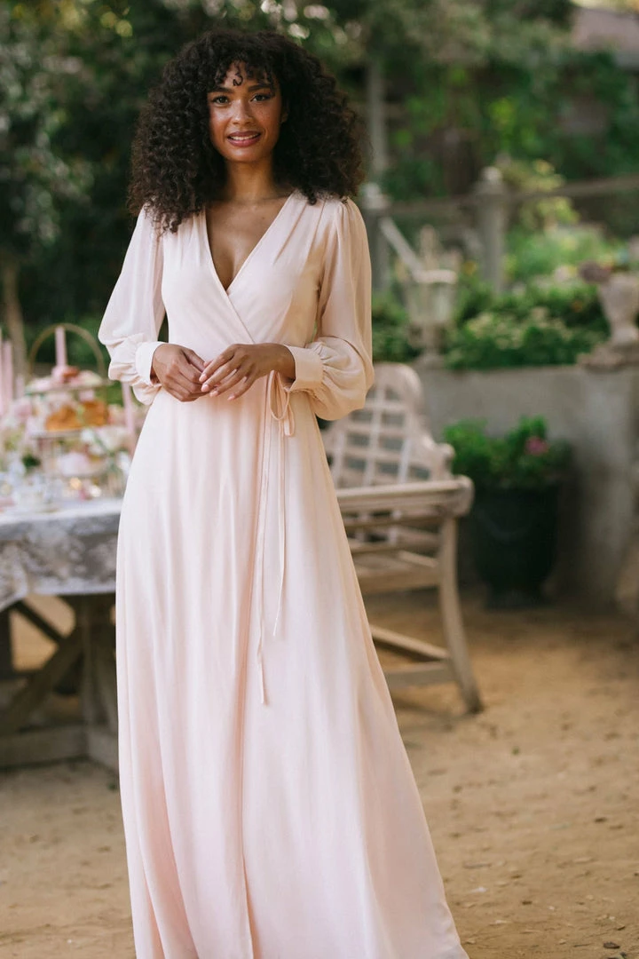 Morning Lavender Best Sellers Chloe Wrap Maxi Dress