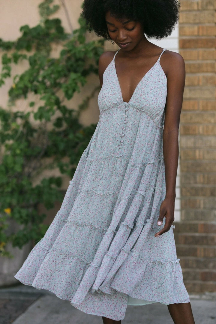 Storia Maternity Friendly Beth V-Neck Cami Dress