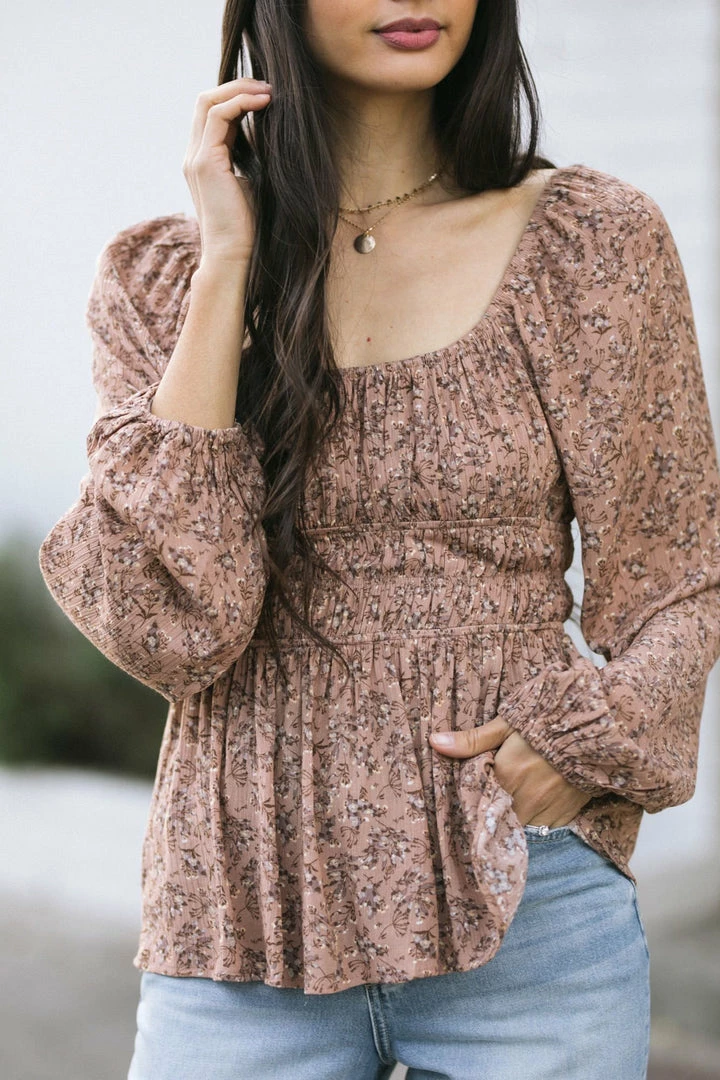 Blue B Clothing Marion Puff Sleeve Blouse